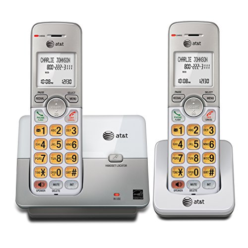 AT&T EL51103 - DECT 6.0 Cordless Home Phone. Full-Duplex Handset Speakerphone, Backlit Display, Lighted Keypad, Caller ID/Call Waiting, Phonebook, Eco Mode, Voicemail Key, Quiet Mode.