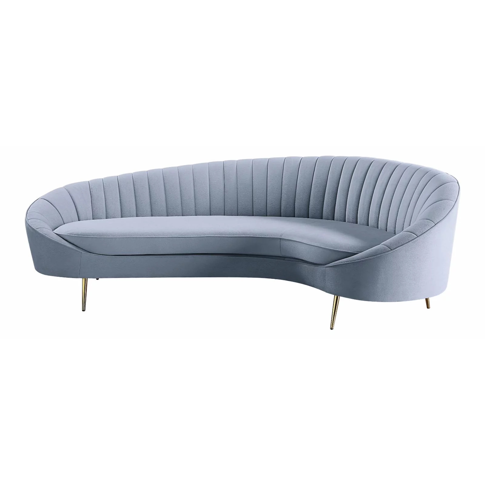 LV00204 - Sofa , Light Gray Velvet - Ballard