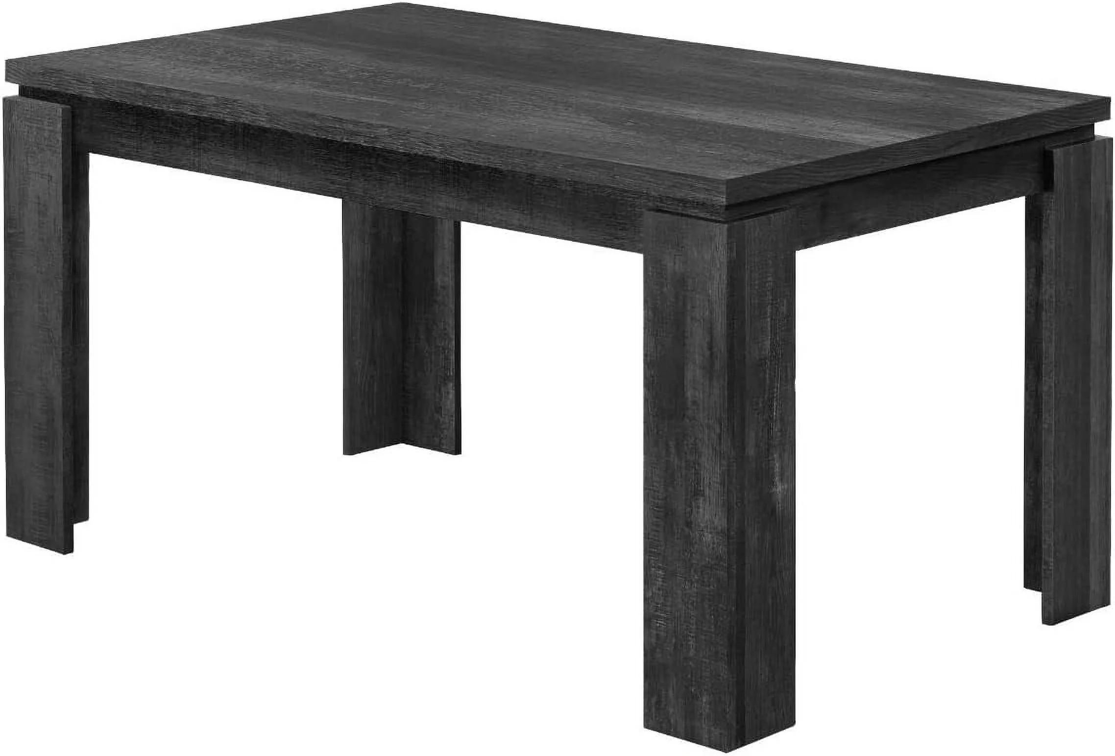 BLACK RECLAIMED WOOD-LOOK Dining Table