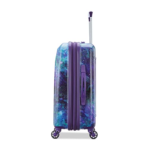 American Tourister Moonlight Hardside Expandable Luggage with Spinner Wheels, Blue Terazzo, 2-Piece Set (20/28)