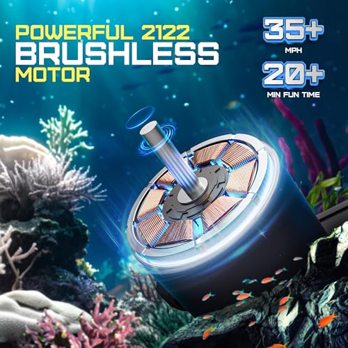 BEZGAR TX123 Remote Control Boats - Fast Speed RC Boat 32+ KPH with A Portable Suitcase for Lakes & Pools & Salt Water, Summer Toys for Adults and Ideal Gifts for Kids Boys Age 6 7 8-12 Years Old