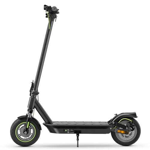 Electric Scooter for Adults, 800 Powerful Motor, 10 Inch Tires, 25/28 MPH Top Speed, 30/32 Miles Long Range, Dual Disc Brakes & Shock Absorber, APP Control & UL Certified, Foldable Commuter E Scooter