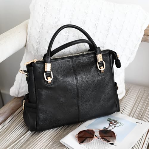 Kattee Soft Women Genuine Leather Purses and Handbags Satchel Tote Shoulder Bag