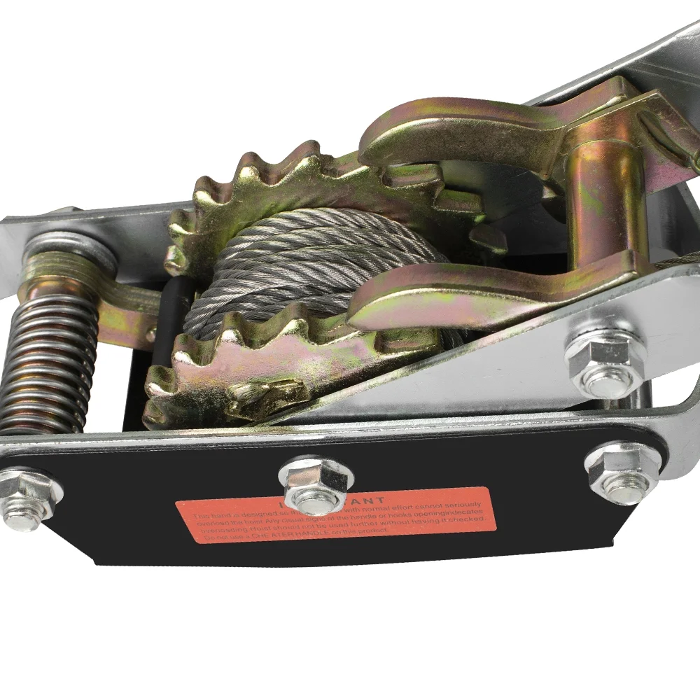 4 Ton 8000lb Hand Puller Cable Puller Pulling Hand Power Winch Hoist