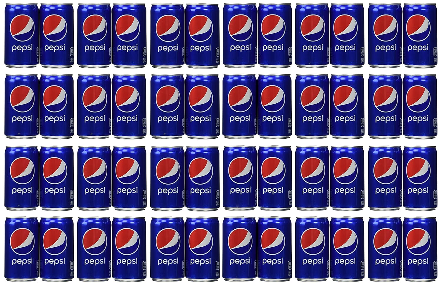 Pepsi Cola Soda 7.5oz Mini Cans 3/8 Packs (24 Cans)