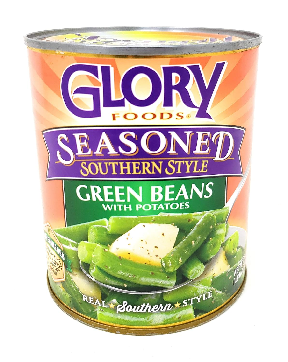 Glory Foods Seasoned Southern Style Green Bean w/Potatoes (6 Pack, Total of 174oz)