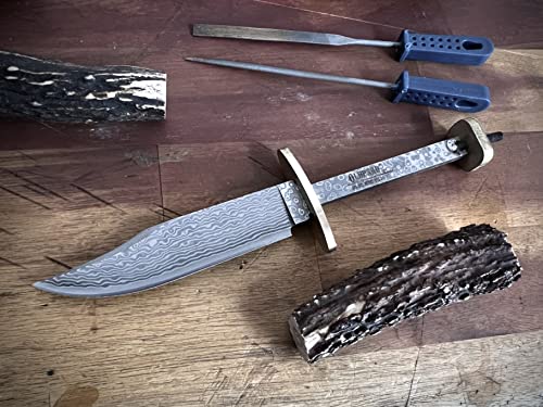 Blank Blade for The Knifemaking | Stainless Steel | Bowie Knife Blank Blade |Outdoor Blank Blade | DIY Knife (VG10_Damascus)