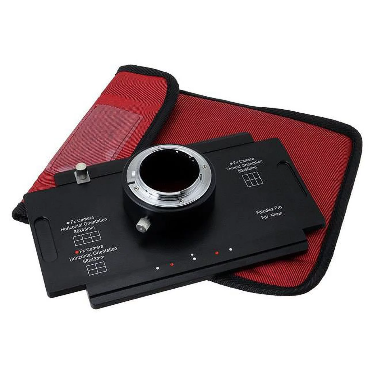 Fotodiox NikF-4x5-Pro Pro Lens Mount Adapter - Nikon Nikkor F Mount D-SLR To Large Format 4 x 5 View Cameras with a Graflok Rear Standard Shift Stitch Adapter with Focusing Screen