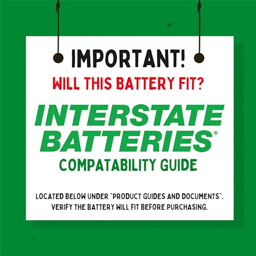 Interstate Batteries 12V 35AH Sealed Lead Acid (SLA) AGM Deep Cycle Battery (DCM0035) Insert Terminals