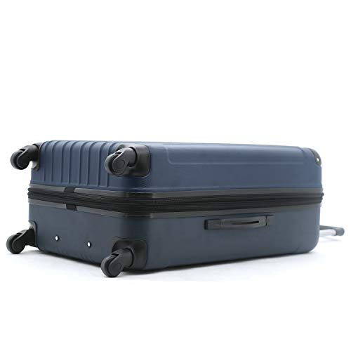 Travelers Club Midtown Hardside Luggage Travel, Black, 4-Piece Set