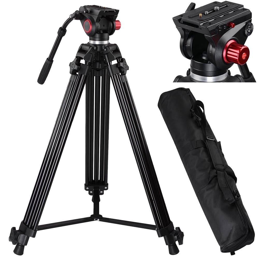 Professional 72 Aluminum Portable Video DV Camera Tripod Stand Fluid Pan Head Kit with Bag