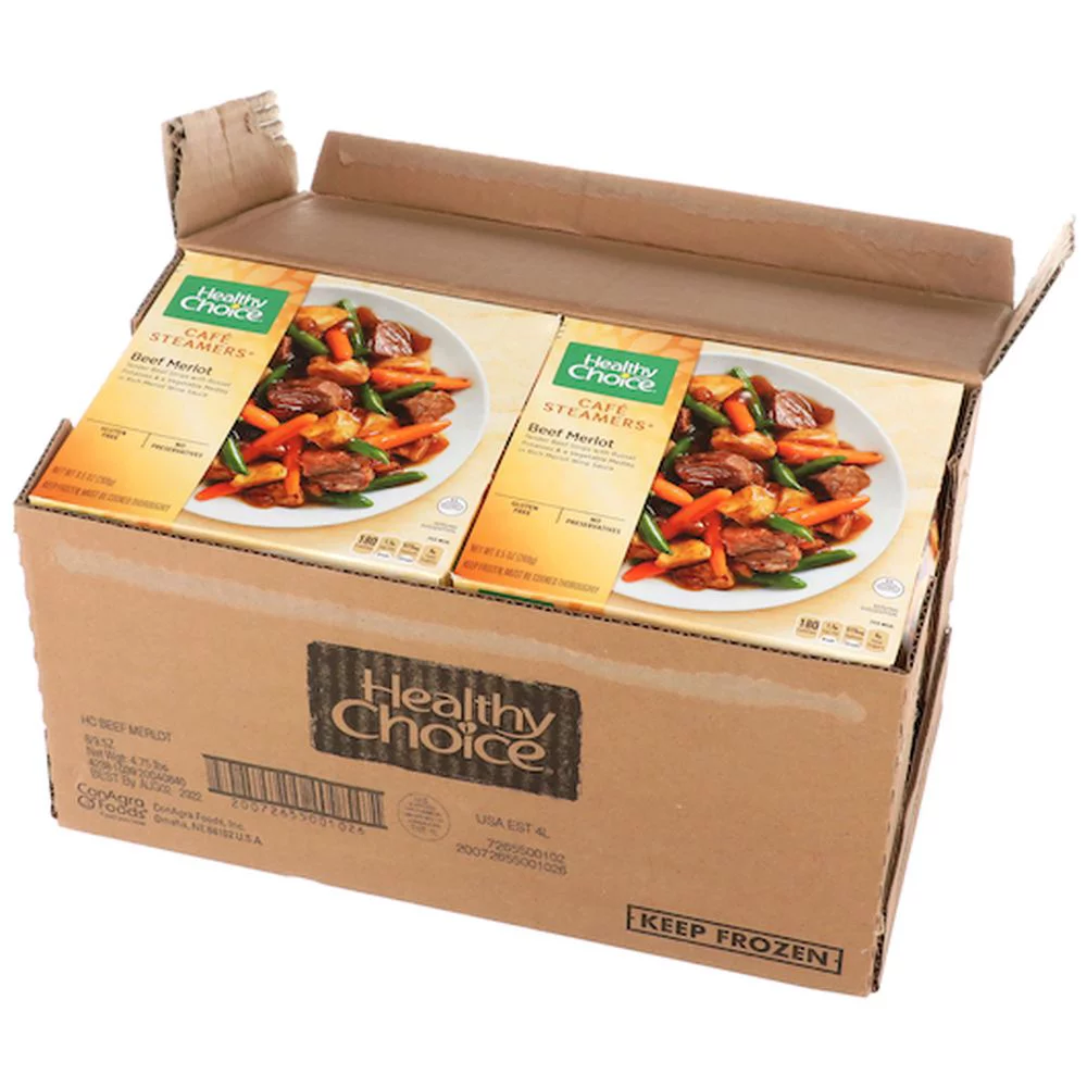 Healthy Choice Cafe Steamers Beef Merlot, 9.5 Ounce -- 8 per Case.