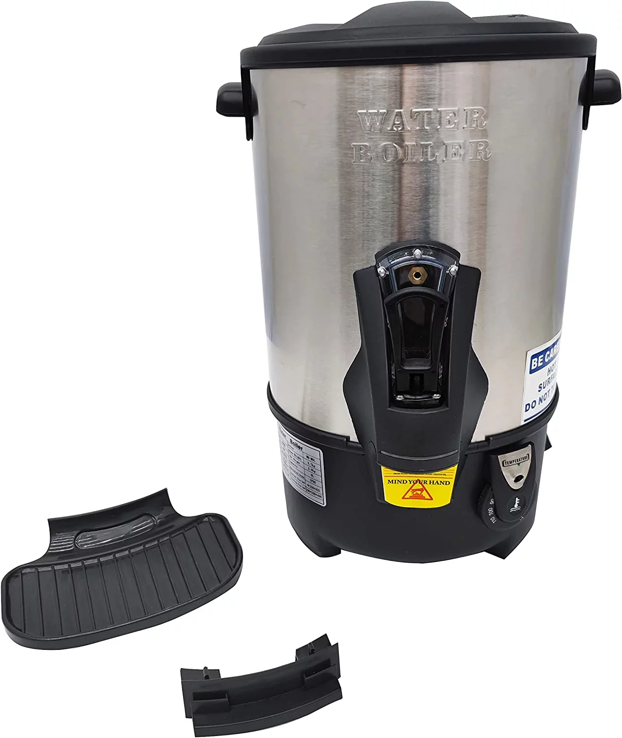 INTBUYING 6L Hot Water Dispenser Boil Machine Heater Kettle with Faucet Stainless Steel