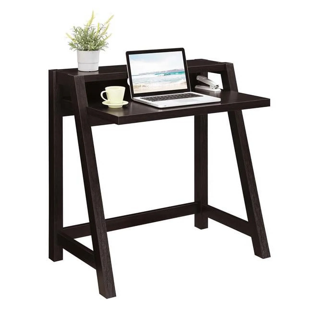 Newport Lilly 2 Tier Desk, Espresso