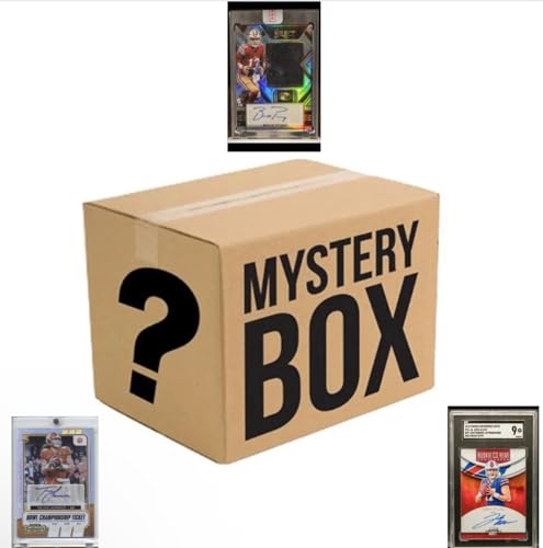Football Sports Card Mystery Pack | 25 Cards | 4x Rookie Cards (2012-2024) | 1x Guaranteed Autograph/Relic Card | Ages 12+
