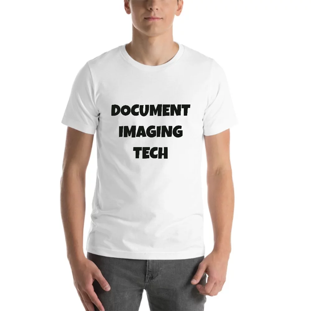 Undefined Gifts L Document Imaging Tech Fun Style Short Sleeve Cotton T-Shirt