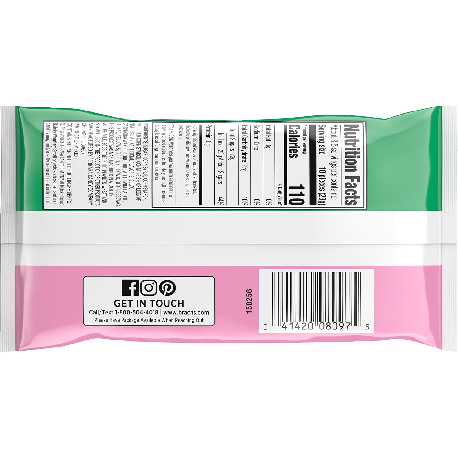 Brach's Classic Jelly Beans, Springtime Easter Candy, 3.5 oz sharepack (Pack of 12)