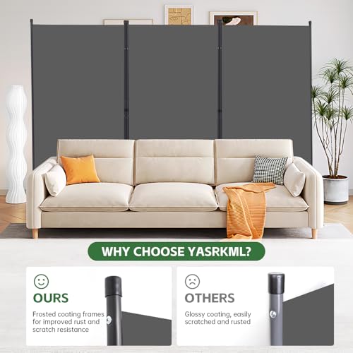 Room Divider Folding Privacy Screens, Portable Room Divider Panel 3 Panel Partition Room Dividers Screen Freestanding Room Partitions and Dividers Fabric Dividers for Room Separation