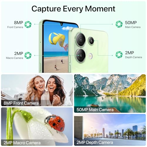 UMIDIGI G9 5G Cell Phone, Android 14 Unlocked Phones, 12(6+6) GB +128GB/1TB TF Expand, 5G Dual SIM, 50MP Camera, 6.75