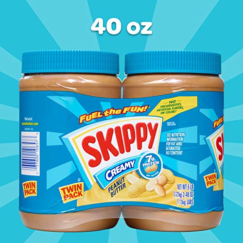 Skippy Peanut Butter, Creamy, 16.3 Oz, (Pack of 2)