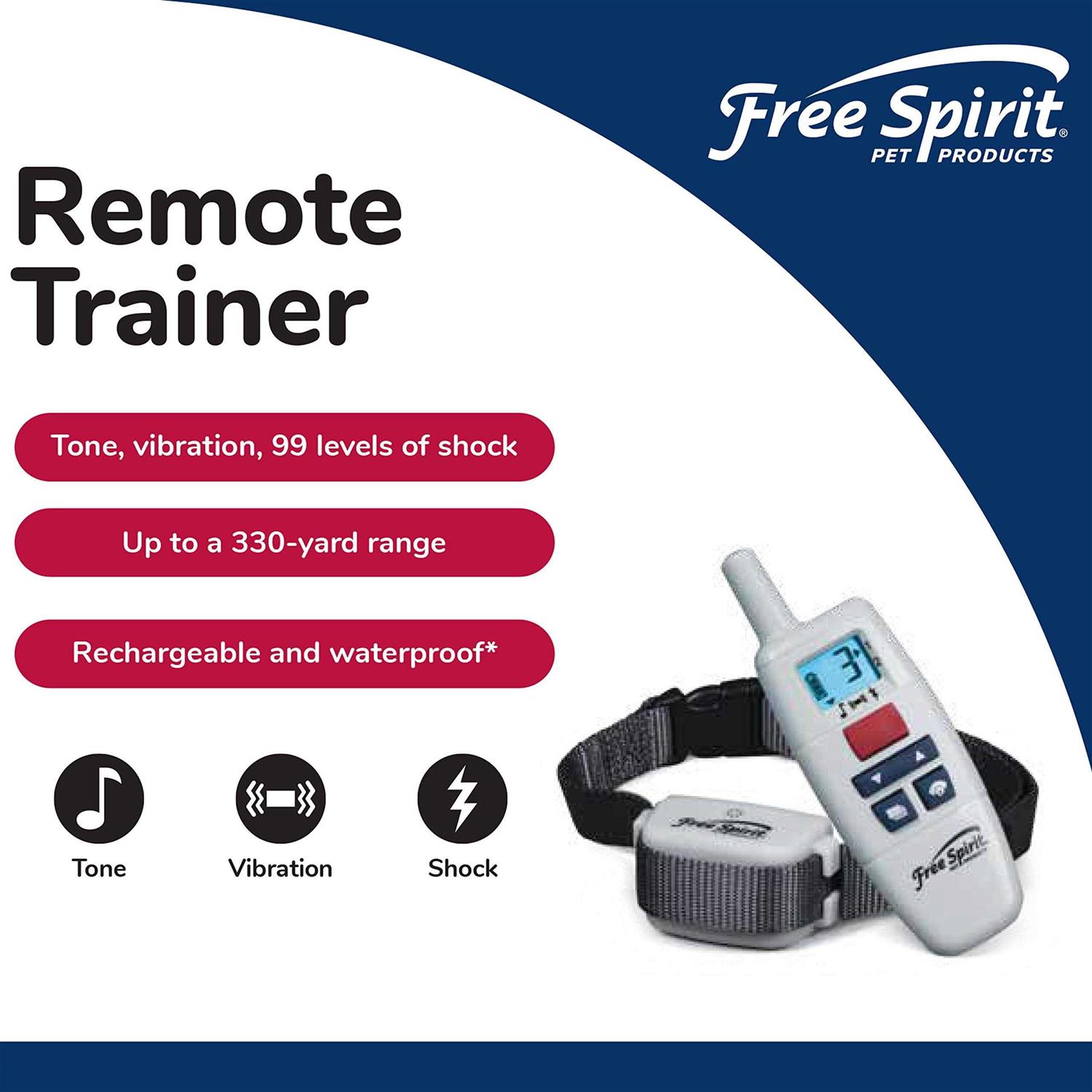 Free Spirit Remote Trainer Add-A-Dog Collar Additional, Extra or Replacement Shock Collar with Tone, Vibrate and Shock - Pet Supplies online store