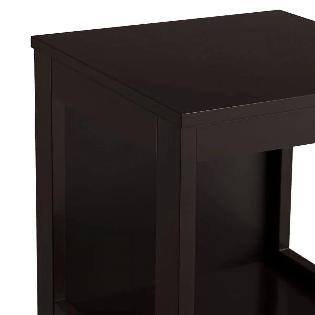 Yaheetech Bathroom Floor Cabinet with 2 Drawers, Free-Standing Side Storage Organizer with 1 Shelf, Wooden Multifunctional Rack Stand, Espresso