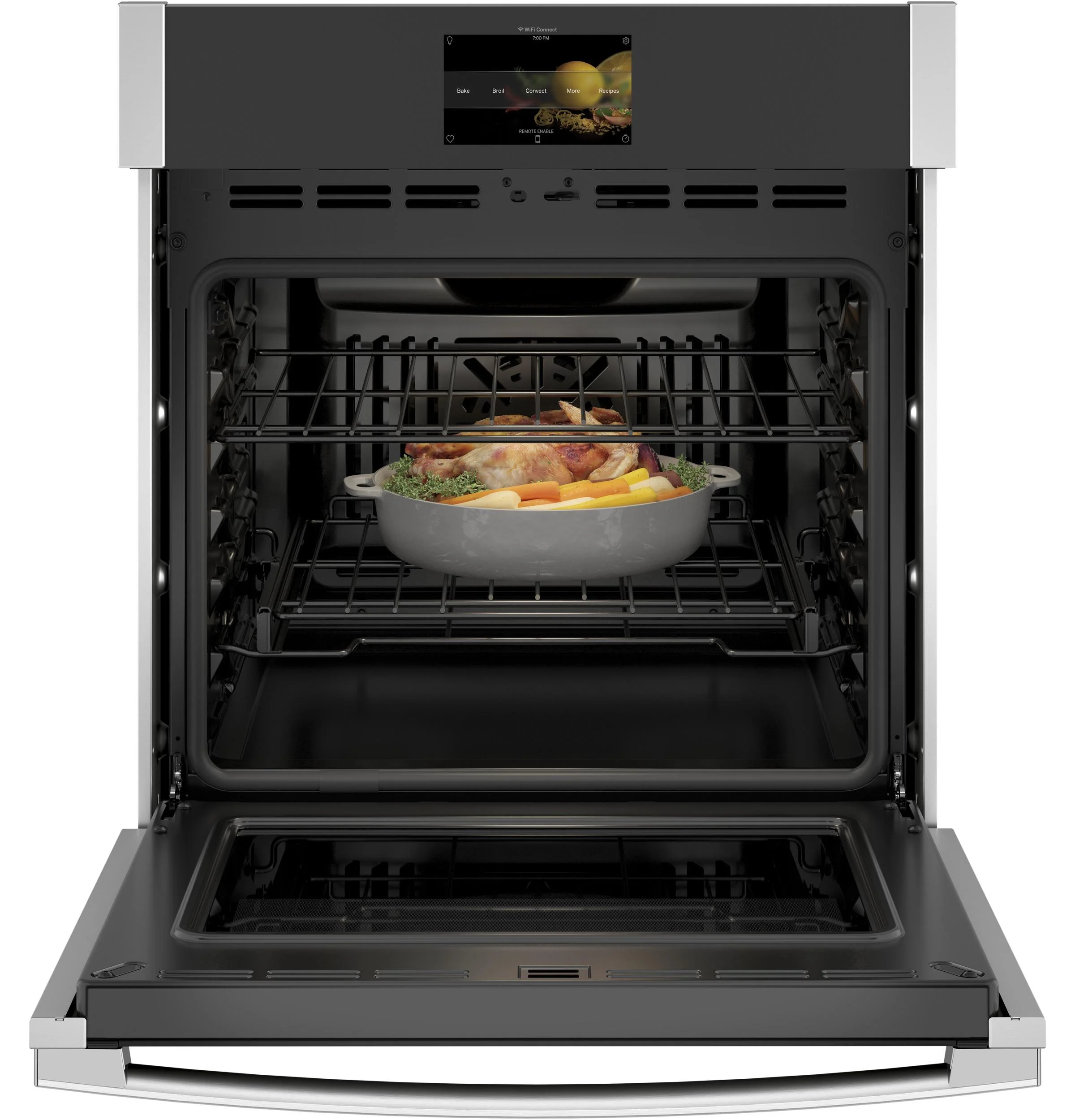 GE APPLIANCES PKS7000SNSS  SINGLE WALL ELECTRIC OVEN Black Stainless Steel