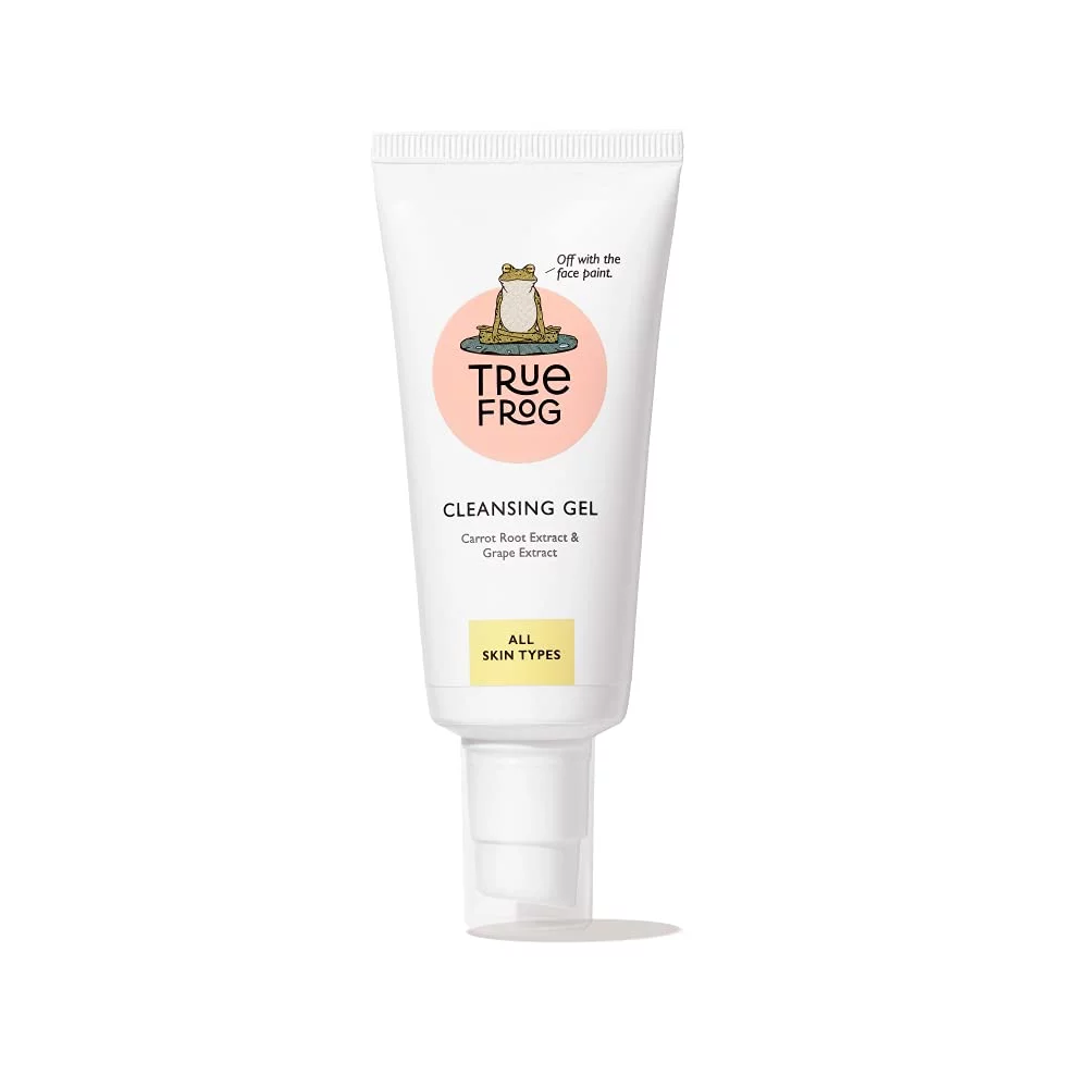 TRue FRoG Cleansing Gel, Gel to Milk Makeup Remover, Cleansing Balm with 100% Natural Oils and Extract with Carrot root Oil, Grape Seed Extract and Shea Butter Esters - 50 gm