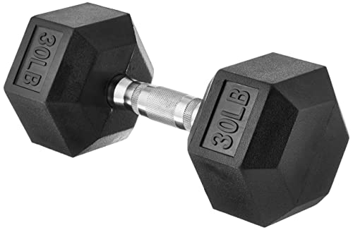 Amazon Basics Rubber Hex Dumbbell Hand Weight