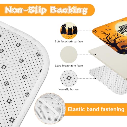 4Pcs Christmas Shower Curtain Set - Merry Christmas Bathroom Set Holiday Shower Curtain with Non-Slip Rugs, Toilet Lid Cover and Bath Mat