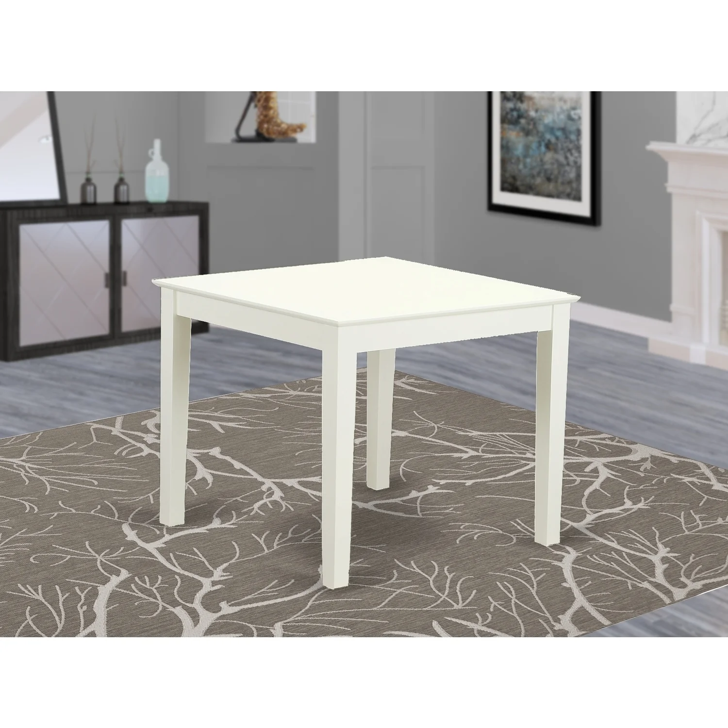 HomeStock Modern Motifs Square Dining Table