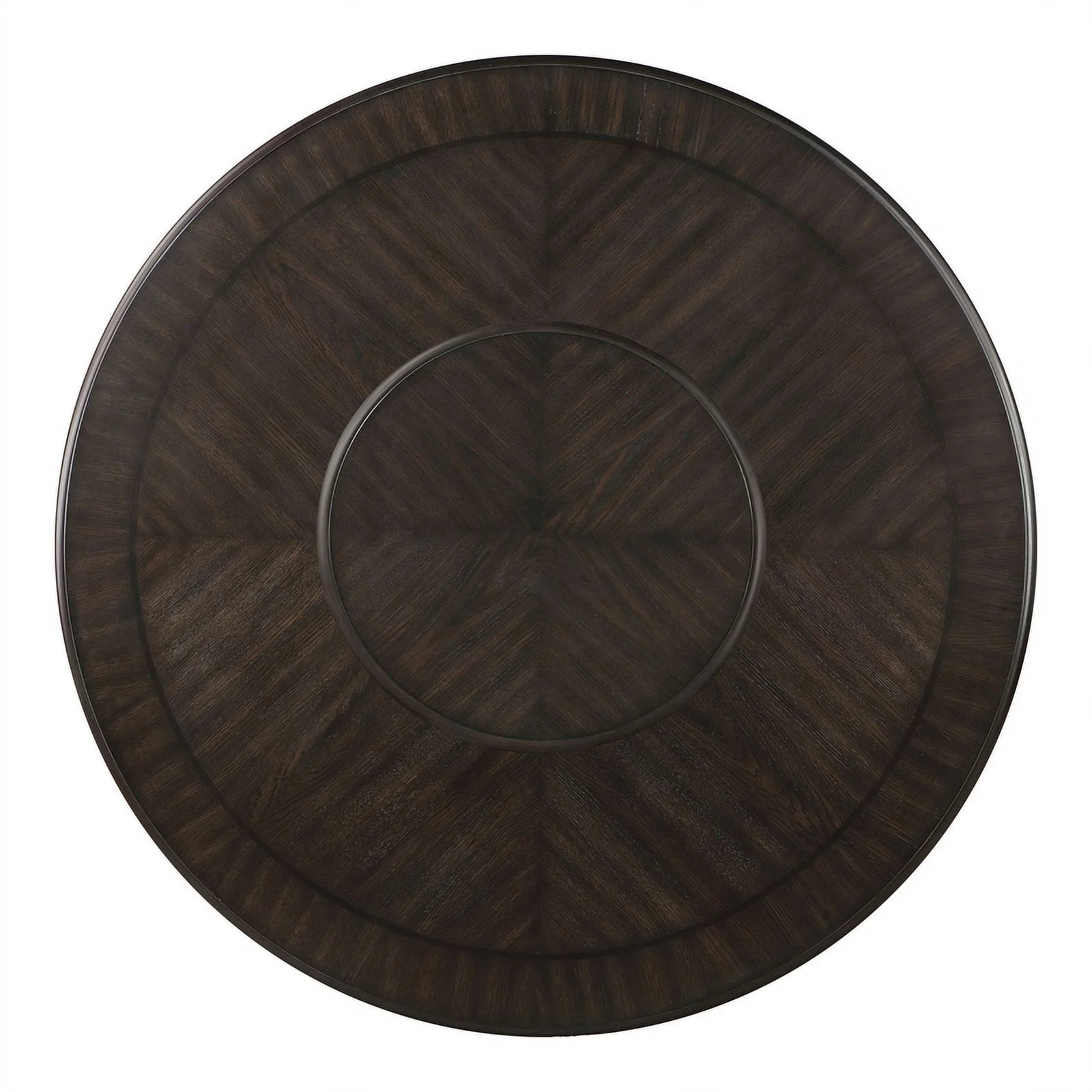 Furniture of America Sonn Wood Bottom Shelf Round Dining Table in Espresso