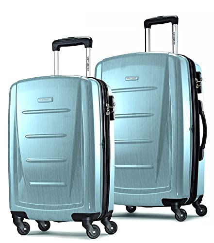 Samsonite Winfield 2 Hardside Expandable Luggage with Spinner Wheels, Brushed Anthracite, Checked-Large 28-Inch
