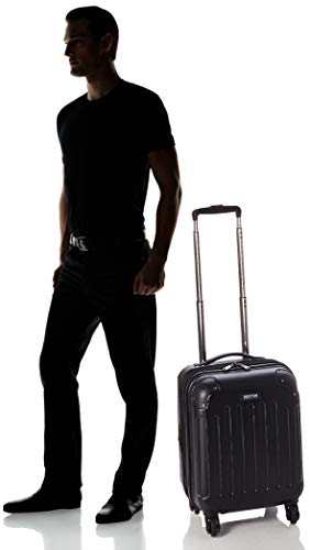 Kenneth Cole REACTION Renegade Luggage Expandable 8-Wheel Spinner Lightweight Hardside Suitcase, Navy Blue, 20-Inch Carry On