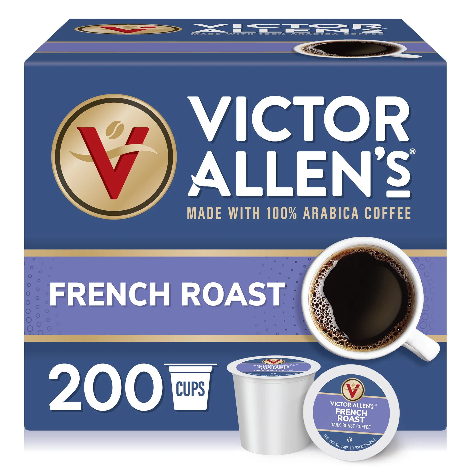 French Roast, Dark Roast, Single Serve Coffee Pods for Keurig K-Cup Brewers