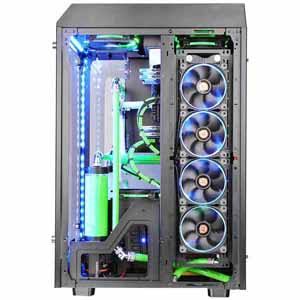 Thermaltake The Tower 900 Computer Case - Full-tower - Black, Transparent - Hot Dip Galvanized Steel - 9 x Bay