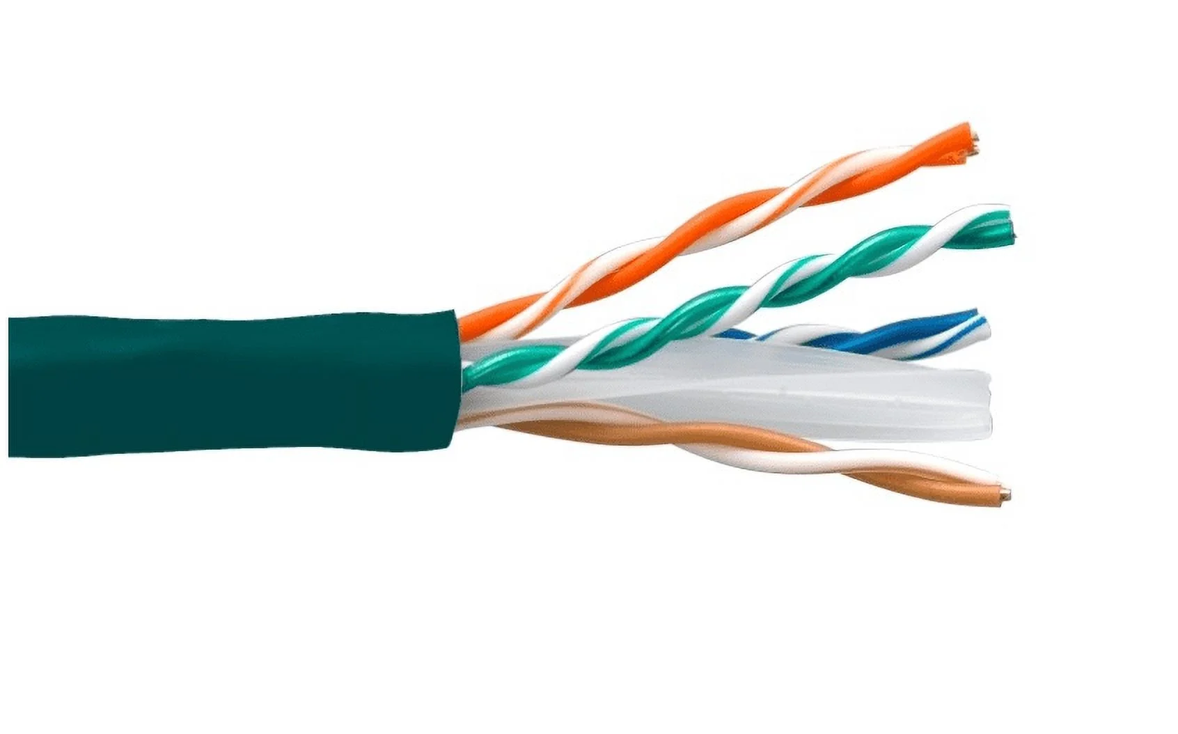 AYA GREEN CAT6 CMR UTP Riser Solid Ethernet Bulk Roll Cable (1000Ft) 550MHz EIA/TIA, UL, ETL