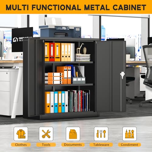 Greenvelly Metal Storage Cabinet, 72