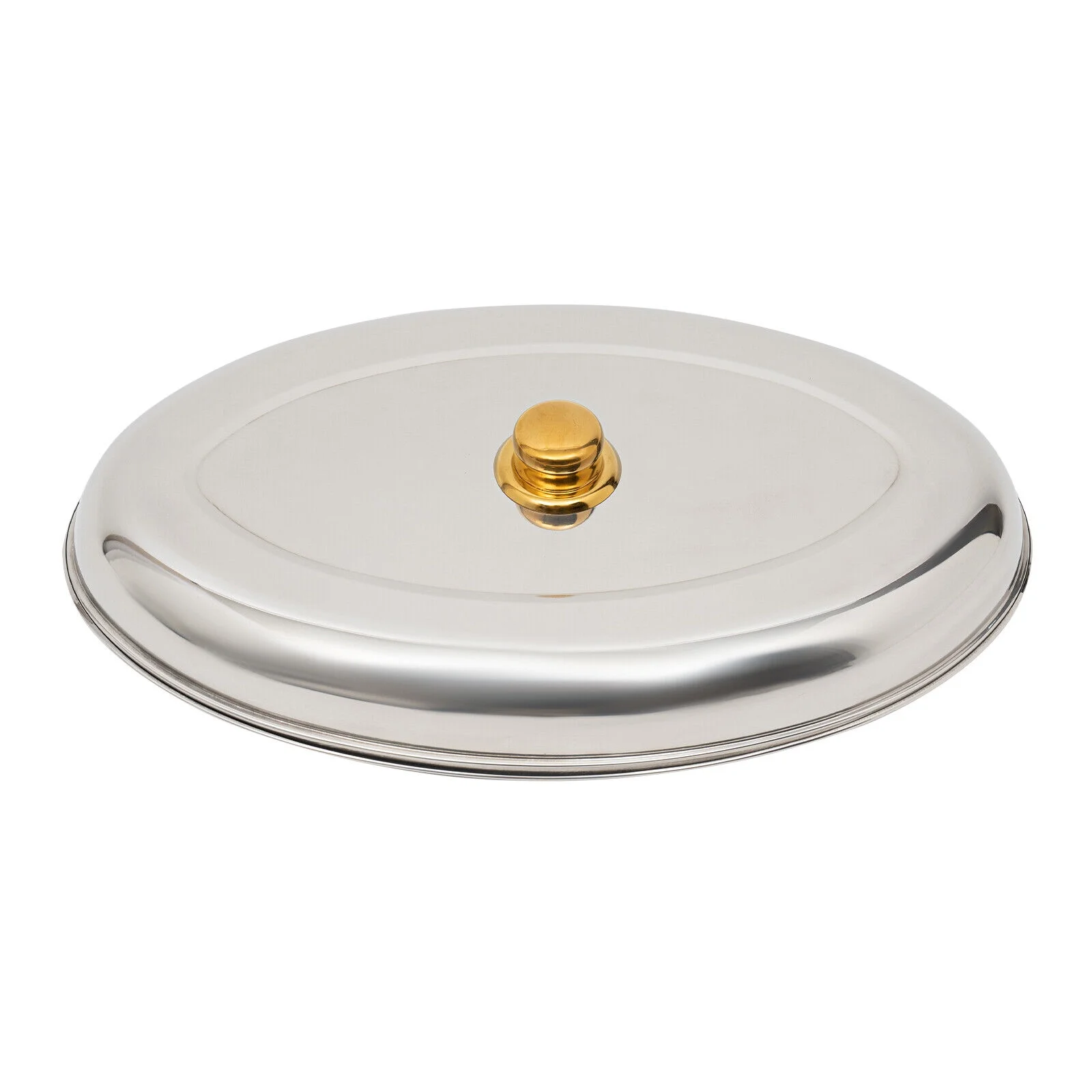 5.5L Stainless Steel Chafing Dish Buffet Set Oval Round Chafer BBQ Party W/ Lid