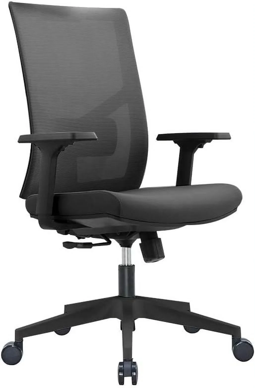 Ergonomic Multi Function Mesh Office Chair With Lumbar Support, Adjustable Armrest, Orange (Without Headrest, Black)