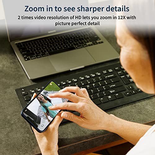 Arlo Pro 5S Spotlight Security Camera 2K HDR | Outdoor | Wireless | Dual-Band Wi-Fi Connects to Strongest Network |12X Zoom, 2-Way Audio, Siren, Color Night Vision,Live Stream(White, 4 Cameras)