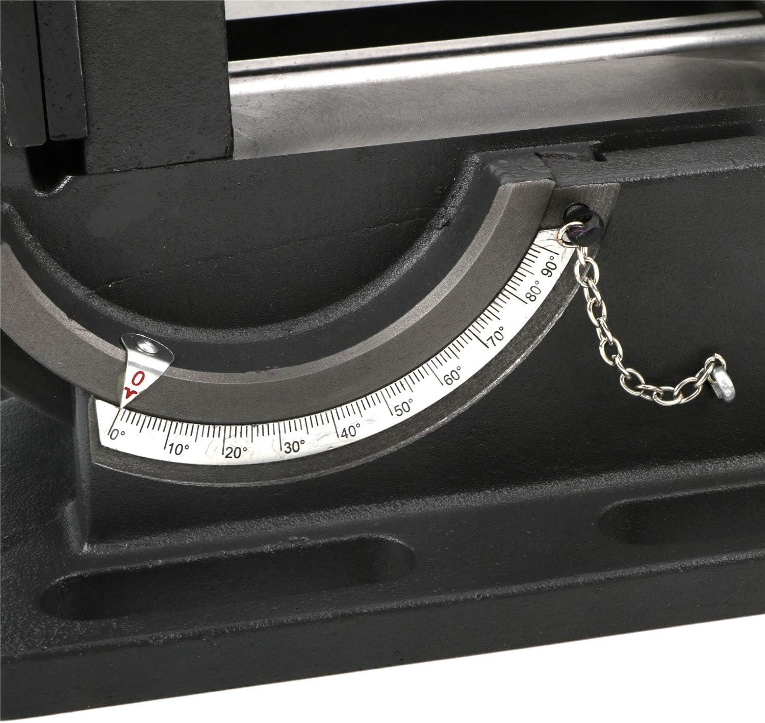 4.25 Inch Drill Press Tilting Angle Vise 0-90 Degree Swivel Industrial Strength Benchtop Vises Drill Press Vise Heavy Cast Iron Cradle Style Drill Clamp Vice