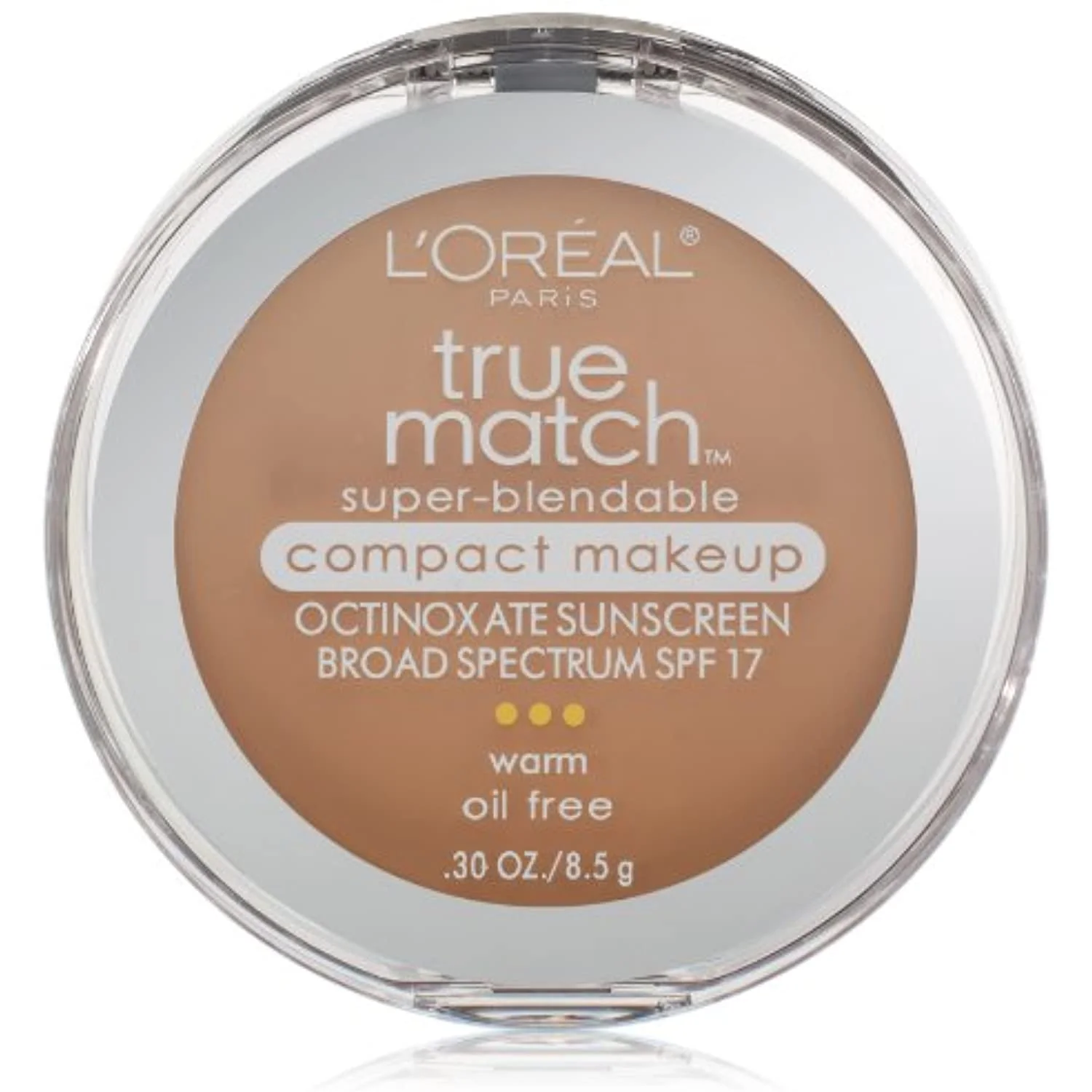 Loréal Paris True Match Super-Blendable Compact Makeup, W4 Natural Beige, 0.3 Oz.