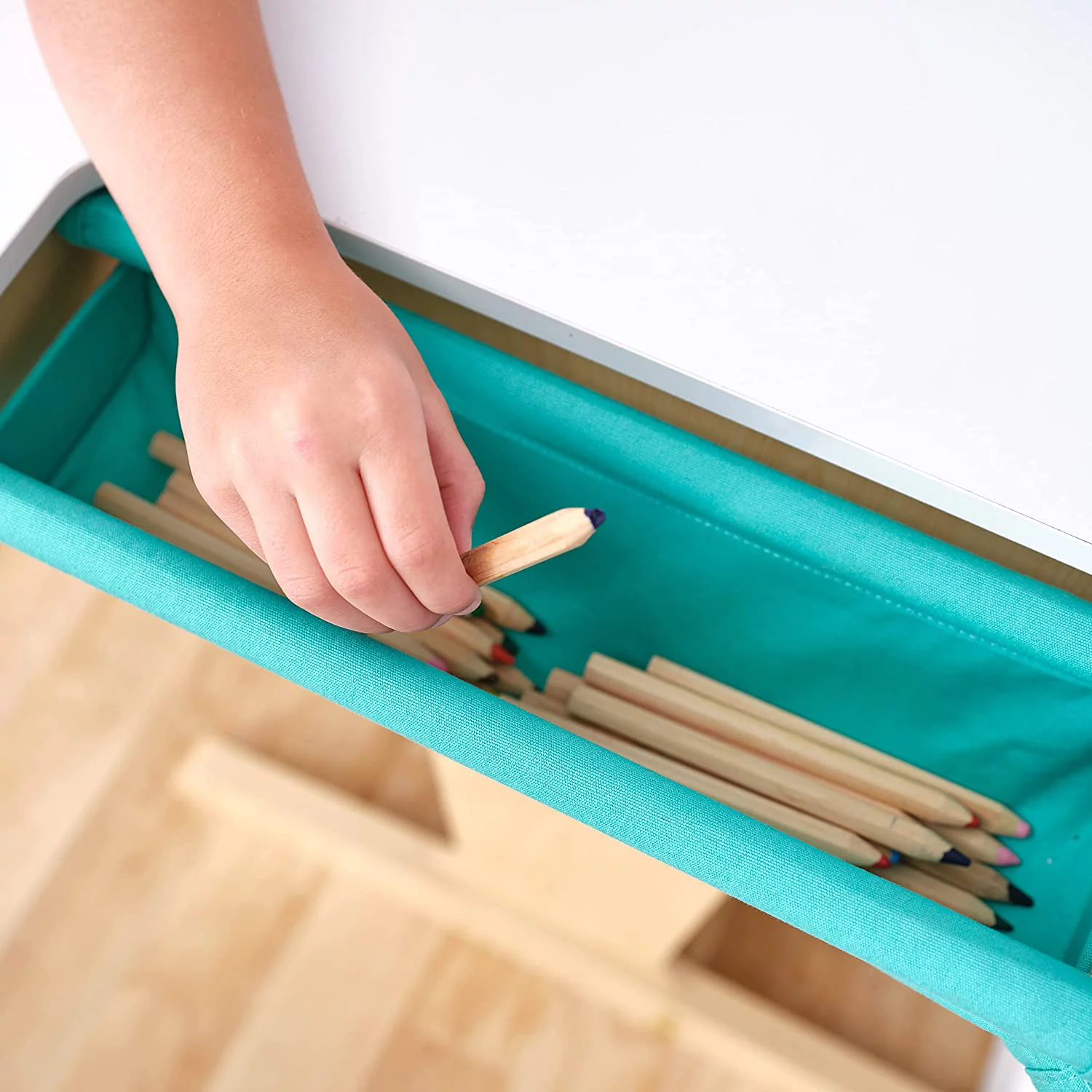 KidKraft Grow Together™ Pocket Adjustable Wooden Desk and Chair, Natural