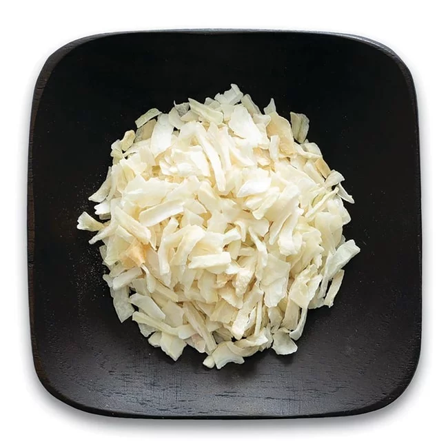 Frontier Co-op White Onion Chopped Certified Organic bulk 16 oz.