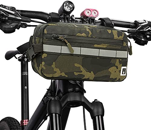 Waterproof Bike Handlebar Bag (Green Camo)