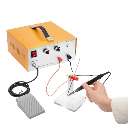 600W Permanent Jewelry Welder, 110V Soldering Station With Foot Pedal, 80A Professional Precise Jewelry Spot Welder for Gold Silver Steel Jewelry Welding