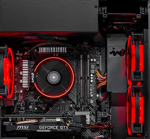 Skytech Nebula Gaming PC Desktop, Ryzen 5 5600 3.5 Ghz (4.4GHz Turbo Boost), NVIDIA RTX 3050 6GB GDDR6, 1TB SSD, 16GB DDR4 RAM 3200, 650W Gold PSU, Wi-Fi, Win 11 Home