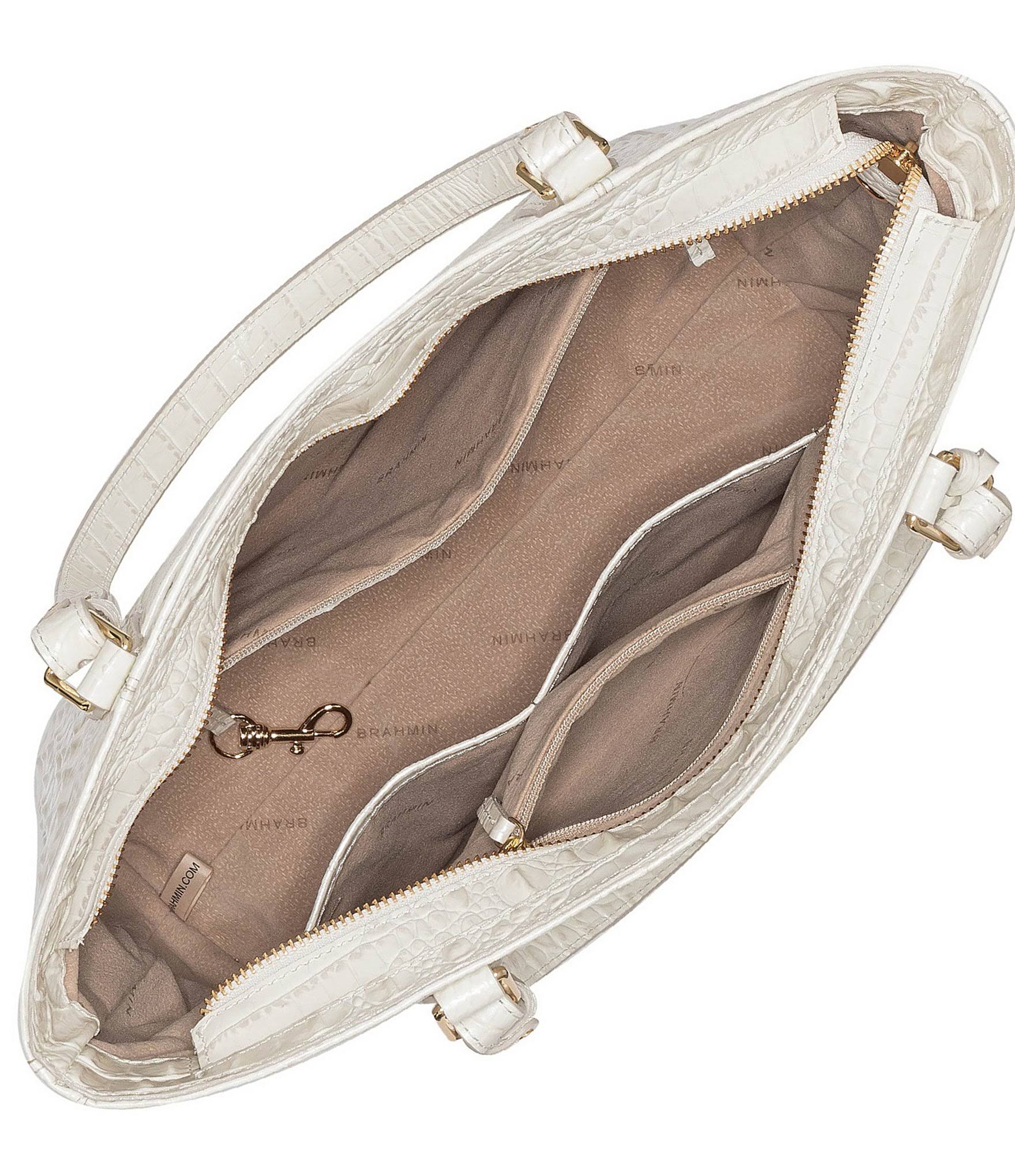 Brahmin Medium Misha Melbourne Embossed - Pecan/Gold