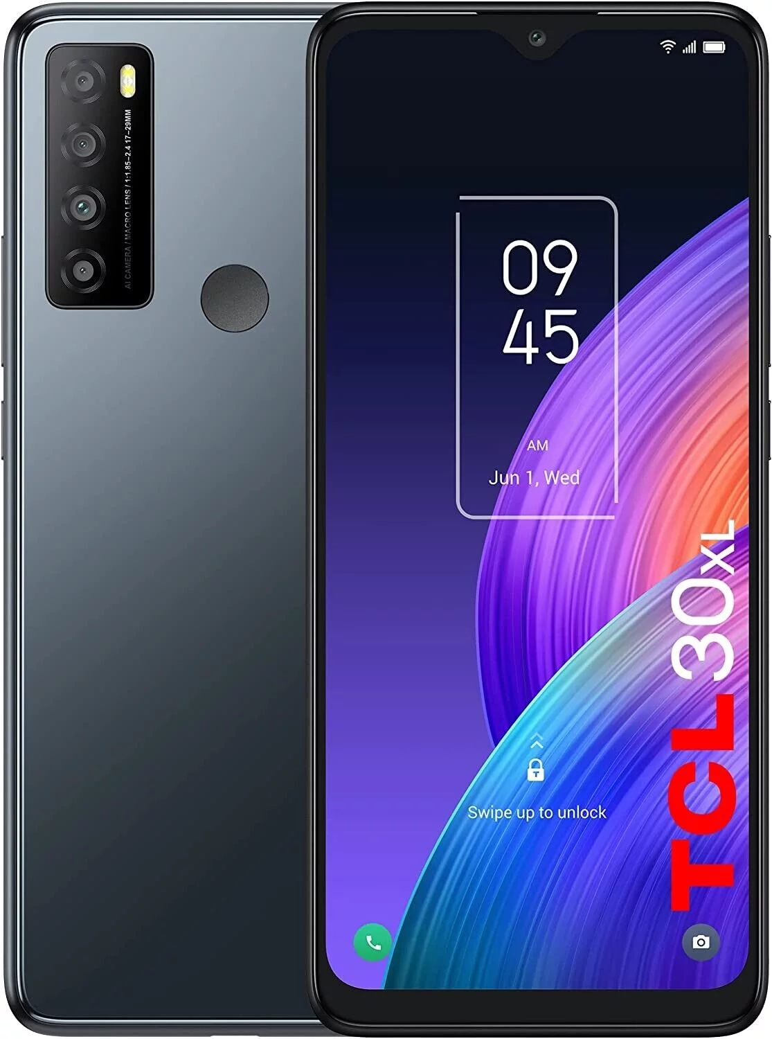 TCL 30XL |2022| Unlocked Cell Phone, 6.82 inch Vast Display, 5000mAh Battery, Android 12 Smartphone, 50MP AI Quad-Camera, 6GB RAM + 64GB ROM, US Version Mobile Phone, Dual Speaker Phone, Night Mist